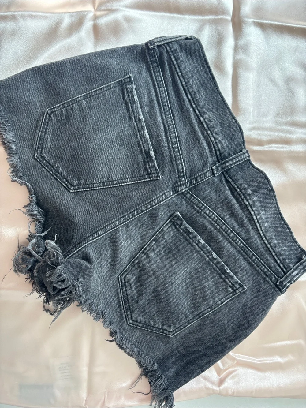 Old Navy Distressed vintage Black Denim Cutoff Shorts